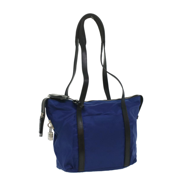 PRADA Tote Bag Nylon Blue Auth ep587 - Picture 1 of 16